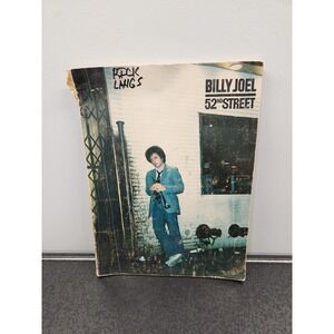 Billy Joel 52nd Street Sheet Music Book 1978 Piano Vocal Guitar ~ READ